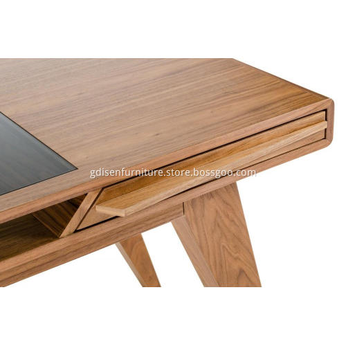 Nova Mid-Century Walnut computer desk